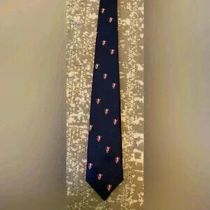 Christmas Santa Claus Del Cino tie color‎ Navy